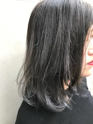 ミディアム カラー CALAMARI所属・【渋谷で人気】艶髪× 髪質改善/ツヤカラーのヘアスタイル