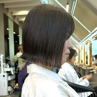 ミディアム ボブ/くびれボブ/ 髪質改善/Ru-kaのヘアスタイル