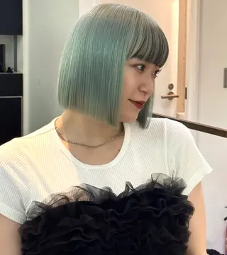 カラー 梅田/ボブ/デザイン カラー/sen🩶のヘアスタイル