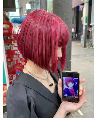 ショート カラー GARU-ガル-所属・TSUNO🦖 派手髪/オタク美容師のヘアスタイル
