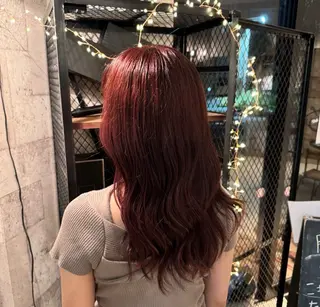 ロング カラー hair&make  EARTH 小山店所属・ミズカミ シオナのヘアスタイル
