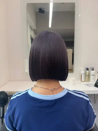 ショート カラー ヘアアレンジ flammeum所属・ハイトーン/ボブ /misakiのヘアスタイル