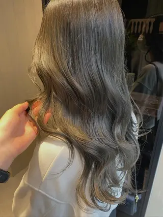 セミロング カラー ヘアアレンジ アンククロス渋谷【ANKH CROSS】所属・韓国ヘア┊︎レイヤー ┊︎haruka🌙のヘアスタイル