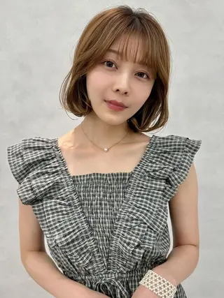 ミディアム 🥨透明感color 🥨抜け感/RYUのヘアスタイル