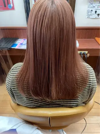 セミロング カラー 🌈派手ハイトーン 🌈平山のヘアスタイル