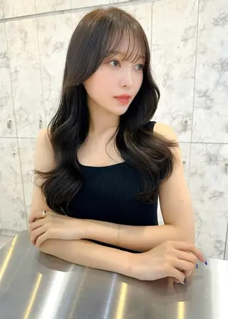 ロング カラー 髪質改善サロン Sea shinjuku 新宿南口【シー シンジュク】所属・髪質改善/韓国ヘア レイヤー/新宿/ロミのヘアスタイル