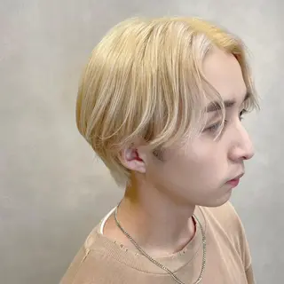 ミディアム カラー メンズ 飯塚 想のヘアスタイル