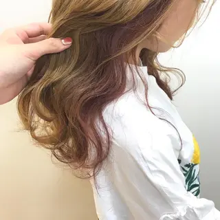 ロング カラー riho/ブリーチ/ デザインカラー/辻堂のヘアスタイル