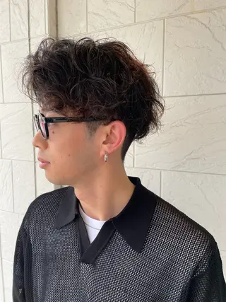 パーマ メンズ 金田 恭平のヘアスタイル