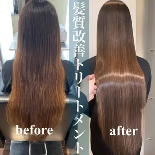 ロング 心斎橋美容室なつき♡ 大阪酸性ストレートのヘアスタイル