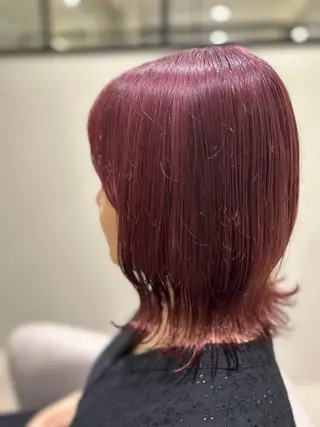 セミロング カラー 海外カラー白髪ぼかし ティファニーサユリのヘアスタイル