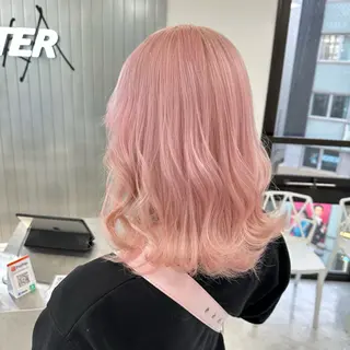ロング カラー ダブルカラー 韓国ヘアKYONのヘアスタイル