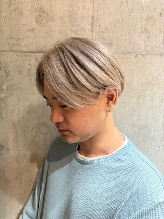 ショート カラー メンズ メンズハイトーン✨ /バーバー/RUKIのヘアスタイル