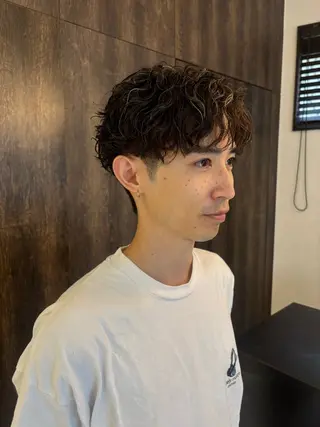 ショート メンズパーマ/ 上原琉介のヘアスタイル