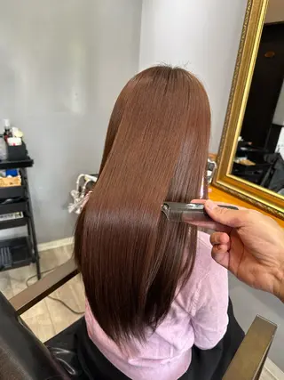 ロング 渡辺俊介 暗髪カラー /美髪矯正/髪質改善のヘアスタイル