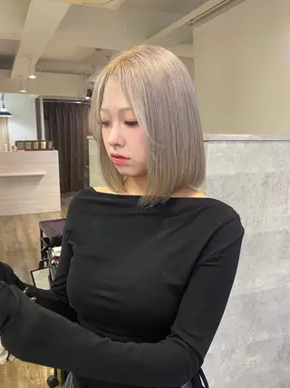 ミディアム MIREI /韓国風 /大阪美容室のヘアスタイル