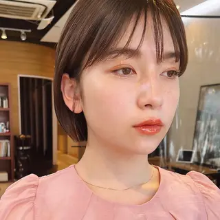 ショート カラー 🌱小顔ヘア/ボブ ミディアム/双葉🌱のヘアスタイル