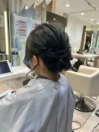 ヘアアレンジ はるか/ブリーチカラ ー/ヘアアレンジ🤍のヘアスタイル