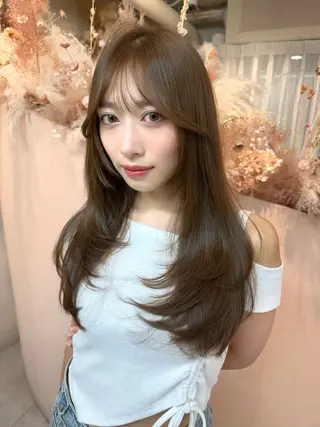 ロング 韓国ヘア🦢🖤 Sayumiのヘアスタイル