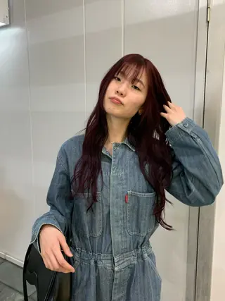 ロング カラー Watarai Yuukiのヘアスタイル