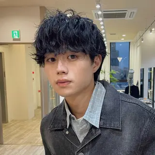 パーマ メンズ カネタカ マサキのヘアスタイル