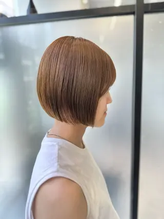 ショート SALOWIN心斎橋Suite店所属・ブリーチ毛にもできる 縮毛矯正|鷹司郎のヘアスタイル