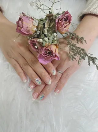 ネイル 🦋ネイルサロン ブラン🌈ゆりのネイルデザイン