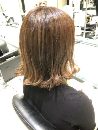 ミディアム カラー ✨髪質改善✨ 田西　基彦のヘアスタイル