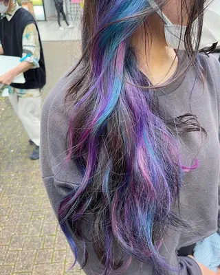 ロング カラー 原宿サロン代表 デザインカラー伊藤卓のヘアスタイル