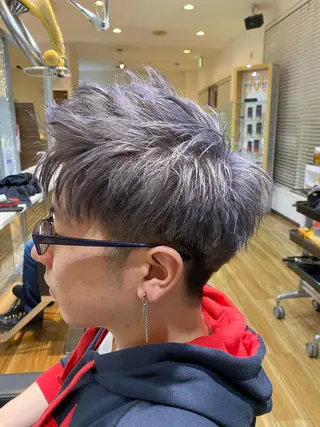 ショート カラー メンズ DOI   HAIR MAKE MODE所属・土井 祐之介のヘアスタイル