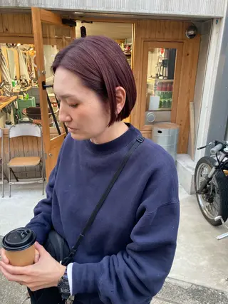 ショート カラー BRUNTJET所属・MAEDA MADOKAのヘアスタイル