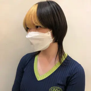 セミロング ボブハイトーン🦖 デザインMAMIのヘアスタイル