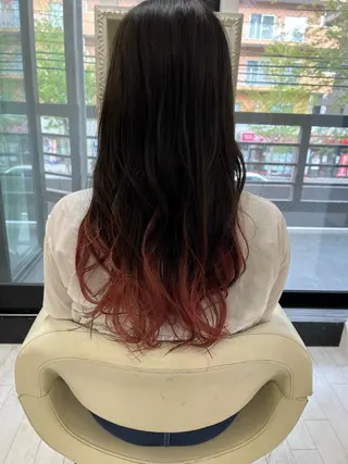 ロング カラー ママ美容師 ＊ヒマワリのヘアスタイル