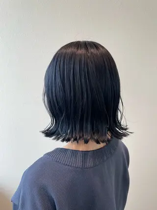 ミディアム カラー 木村 架音のヘアスタイル