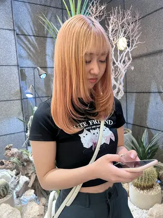 ミディアム 酸性ストレート人気 No,1/カスミ🩰のヘアスタイル