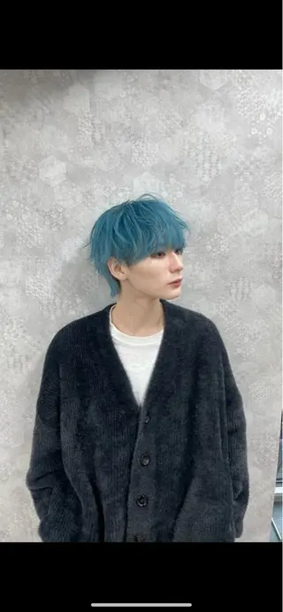 カラー メンズ 韓国ヘア特化💍 tiam💍ブリーチのヘアスタイル