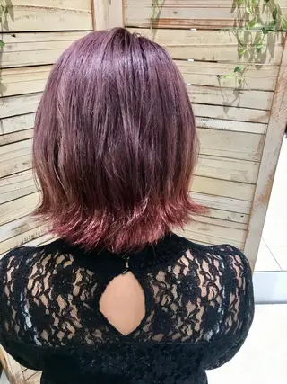 ミディアム カラー 島袋 ナオユキのヘアスタイル