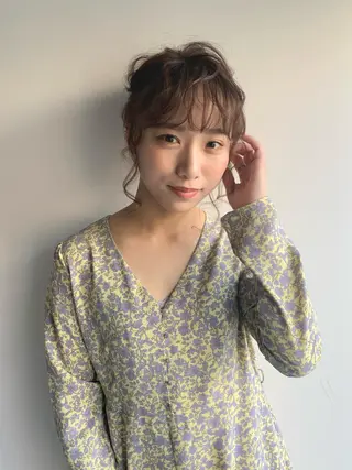 ロング 永井 瑞穂のヘアスタイル