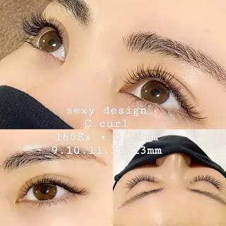 マツエク・マツパ mimośa. EyeDesignのマツエク・マツパデザイン