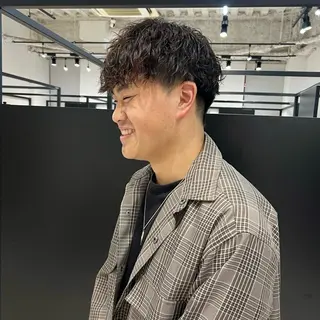 ミディアム パーマ メンズ kimika🥑 メンズ/髪質改善のヘアスタイル