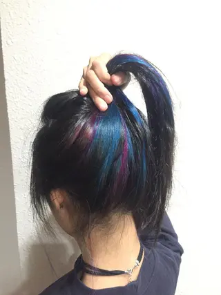 ロング カラー パーマ ヘアアレンジ メンズ キッズ ネイル マツエク・マツパ 新宿/髪質改善/ 美髪矯正✨浅江通友のヘアスタイル