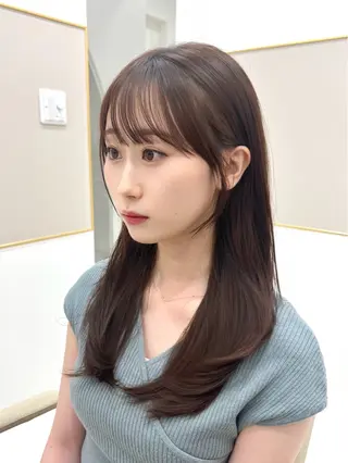 ロング カラー MAEUL luna所属・前髪顔周り/レイヤー 韓国/桔川恒のヘアスタイル