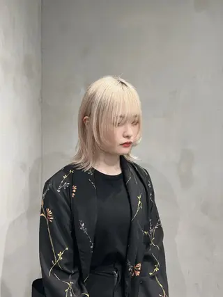 ミディアム 🐺立川のウルフ屋 さん🐺おかみ🐺のヘアスタイル