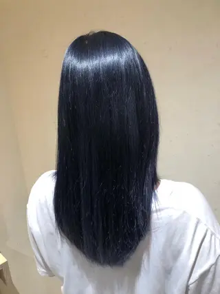 ロング カラー 小島嵩人 縮毛矯正 髪質改善のヘアスタイル