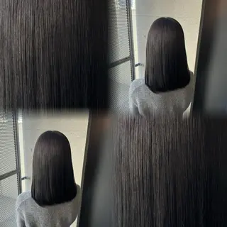 ミディアム カラー 髙橋 李里亜のヘアスタイル