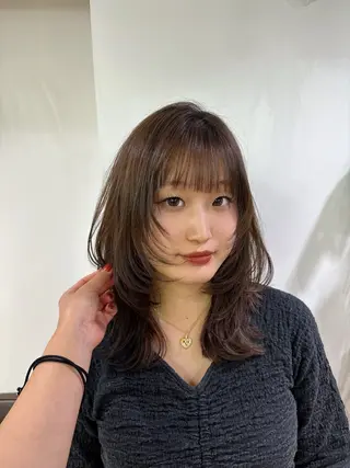 ミディアム ショート•ボブ 美容師nayo🤎のヘアスタイル