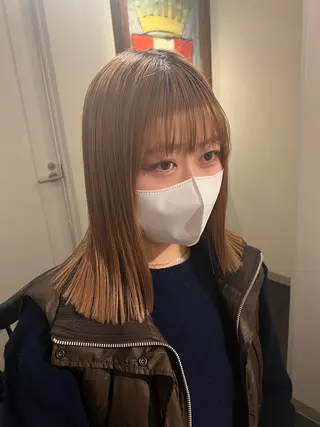 ミディアム カラー ROZA germe所属・ROZAgerme 落海一花🦋のヘアスタイル