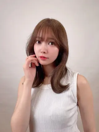 セミロング モテ髪提案🫧 /HaRu🏳️‍⚧のヘアスタイル