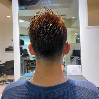 メンズ Yu シールエクステのヘアスタイル