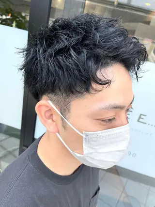 ショート パーマ メンズ ダブルカラー /まつ毛パーマ🎀のヘアスタイル